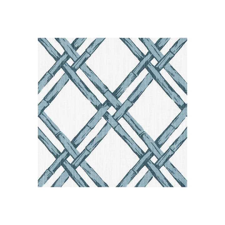 Bhutan Denim by Clarke And Clarke Designer Fabric CLARKE & CLARKE ORIENTAL GARDEN COTTON - 90%;LINEN - 10% United Kingdom MEDIUM Horizontal: 5.31 and Vertical: 6.22 54 - Swanky Fabrics -