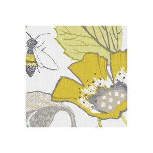 Lotus Chartreuse/Charcoal by Clarke And Clarke Designer Fabric