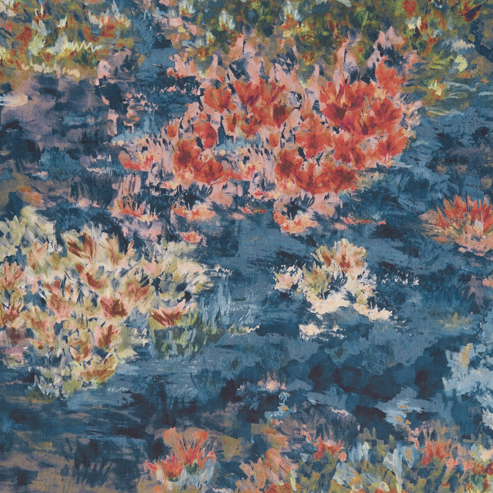 Fiore Midnight/Spice by Clarke And Clarke Fabric Clarke And Clarke Fabric Fiore Midnight/SpiceFabric CLARKE & CLARKE EXOTICA POLYESTER - 100% India </p><p>Repeat: H: 54.5, V: 27.375 54.75 - Fabric Carolina -