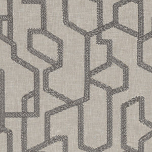 Labyrinth Charcoal by Clarke And Clarke Designer Fabric