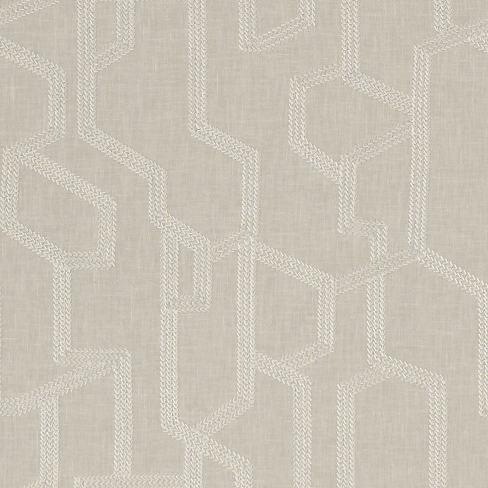 Labyrinth Linen by Clarke And Clarke Fabric Clarke And Clarke Fabric Labyrinth LinenFabric CLARKE & CLARKE EXOTICA POLYESTER - 52%;COTTON - 48% India </p><p>Repeat: H: 12.875, V: 12.5 54 - Fabric Carolina -