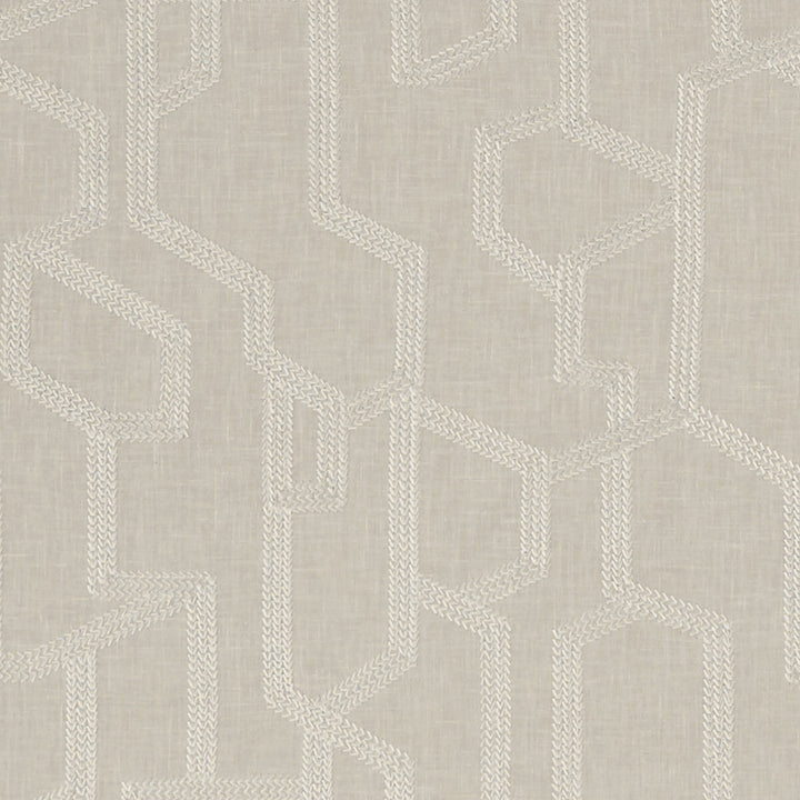 Labyrinth Linen by Clarke And Clarke Designer Fabric CLARKE & CLARKE EXOTICA POLYESTER - 52%;COTTON - 48% India Horizontal: 12.875 and Vertical: 12.5 54 - Swanky Fabrics -