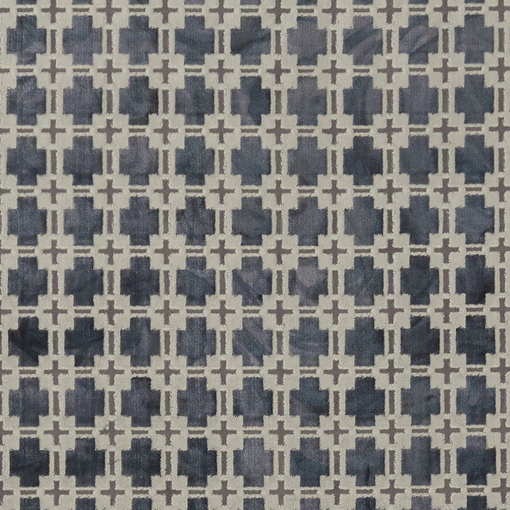 Maui Slate by Clarke And Clarke Designer Fabric CLARKE & CLARKE EXOTICA VISCOSE - 48%;LINEN - 21%;POLYESTER - 19%;COTTON - 12% India HEAVY Horizontal: 1.5 and Vertical: 1.875 54 - Swanky Fabrics -