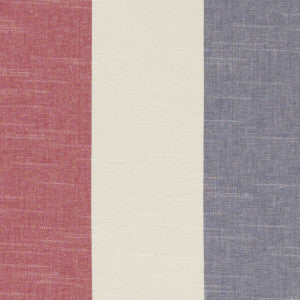 Buckton Denim/Red by Clarke And Clarke Designer Fabric