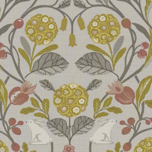 Forester Ochre by Clarke And Clarke Designer Fabric