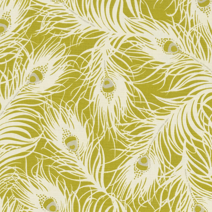 Harper Chartreuse by Clarke And Clarke Designer Fabric CLARKE & CLARKE SHERWOOD COTTON - 100% Turkey MEDIUM Horizontal: and Vertical: 54 - Swanky Fabrics -