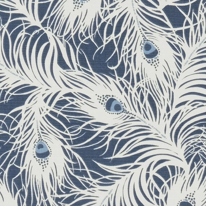 Harper Denim by Clarke And Clarke Designer Fabric CLARKE & CLARKE SHERWOOD COTTON - 100% Turkey MEDIUM Horizontal: and Vertical: 54 - Swanky Fabrics -