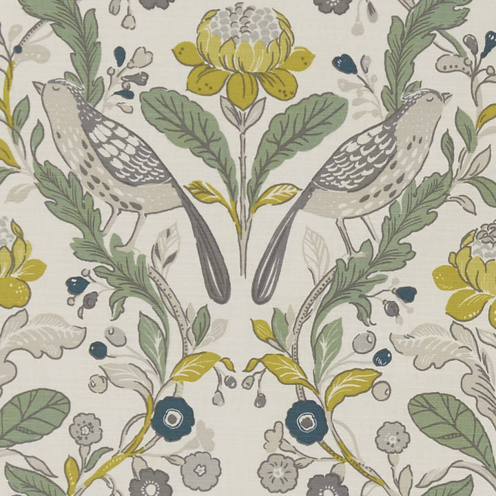 Orchard Birds Birds Forest/Chartreuse by Clarke And Clarke Fabric Clarke And Clarke Fabric Orchard Birds Birds Forest/ChartreuseFabric CLARKE & CLARKE SHERWOOD COTTON - 100% Turkey </p><p>Repeat: H: , V: 54 - Fabric Carolina -