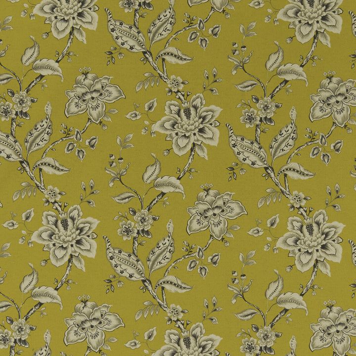 Palampore Chartreuse by Clarke And Clarke Designer Fabric CLARKE & CLARKE EDEN COTTON - 90%;LINEN - 10% Spain MEDIUM Horizontal: 17.75 and Vertical: 16.625 54.375 - Swanky Fabrics -