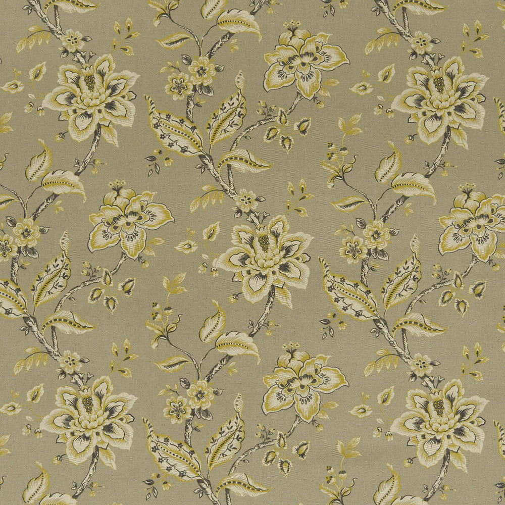 Palampore Mineral by Clarke And Clarke Designer Fabric CLARKE & CLARKE EDEN COTTON - 90%;LINEN - 10% Spain MEDIUM Horizontal: 17.75 and Vertical: 16.625 54.375 - Swanky Fabrics -