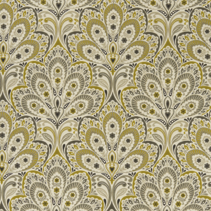 Persia Charcoal/Ochre by Clarke And Clarke Fabric Clarke And Clarke Fabric Persia Charcoal/OchreFabric CLARKE & CLARKE EDEN COTTON - 90%;LINEN - 10% Spain </p><p>Repeat: H: 13.375, V: 13.5 54.375 - Fabric Carolina -