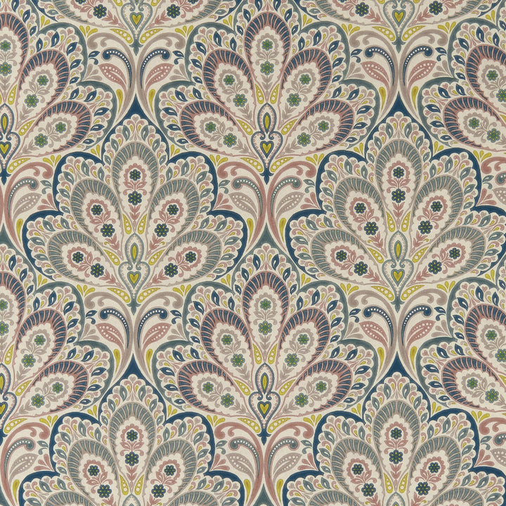Persia Multi by Clarke And Clarke Designer Fabric CLARKE & CLARKE EDEN COTTON - 90%;LINEN - 10% Spain MEDIUM Horizontal: 13.375 and Vertical: 13.5 54.375 - Swanky Fabrics -