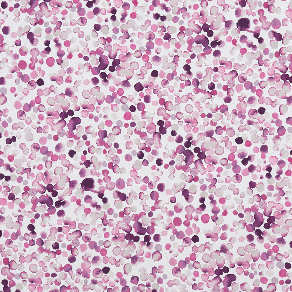 Lugar Magenta by Clarke And Clarke Designer Fabric CLARKE & CLARKE PALMERO COTTON - 100% Spain MEDIUM Horizontal: 13.625 and Vertical: 27.625 54 - Swanky Fabrics -