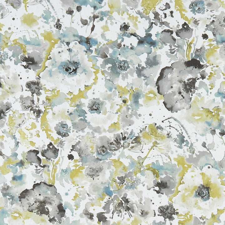 Florrie Mineral by Clarke And Clarke Designer Fabric CLARKE & CLARKE PALMERO COTTON - 100% Spain MEDIUM Horizontal: 27 and Vertical: 24.875 54 - Swanky Fabrics -