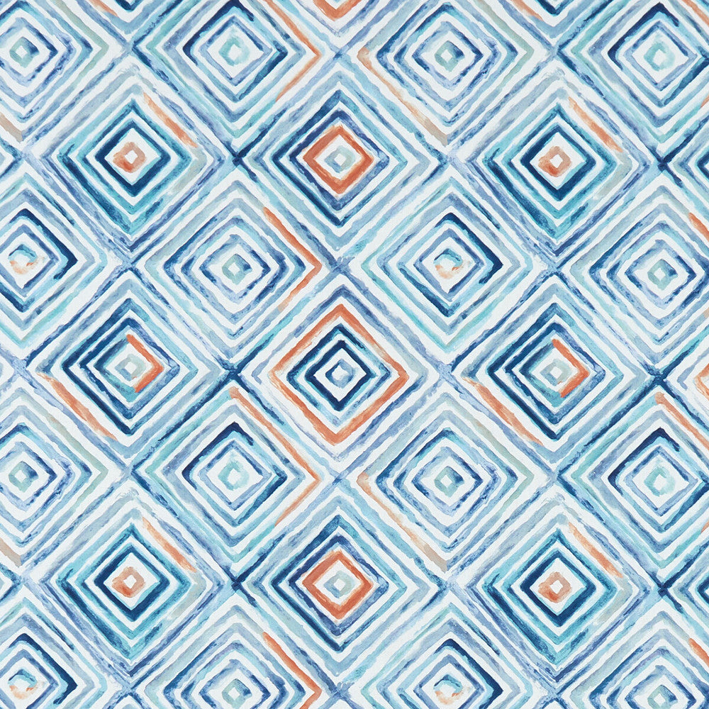 Otis Denim/Spice by Clarke And Clarke Fabric Clarke And Clarke Fabric Otis Denim/SpiceFabric CLARKE & CLARKE PALMERO COTTON - 100% Spain </p><p>Repeat: H: 13.625, V: 13.875 54 - Fabric Carolina -