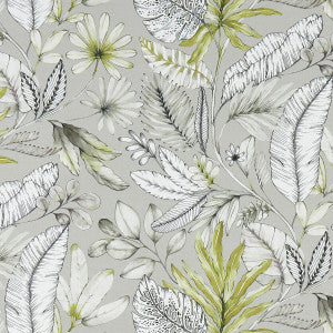 Tropicana Smoke by Clarke And Clarke Designer Fabric