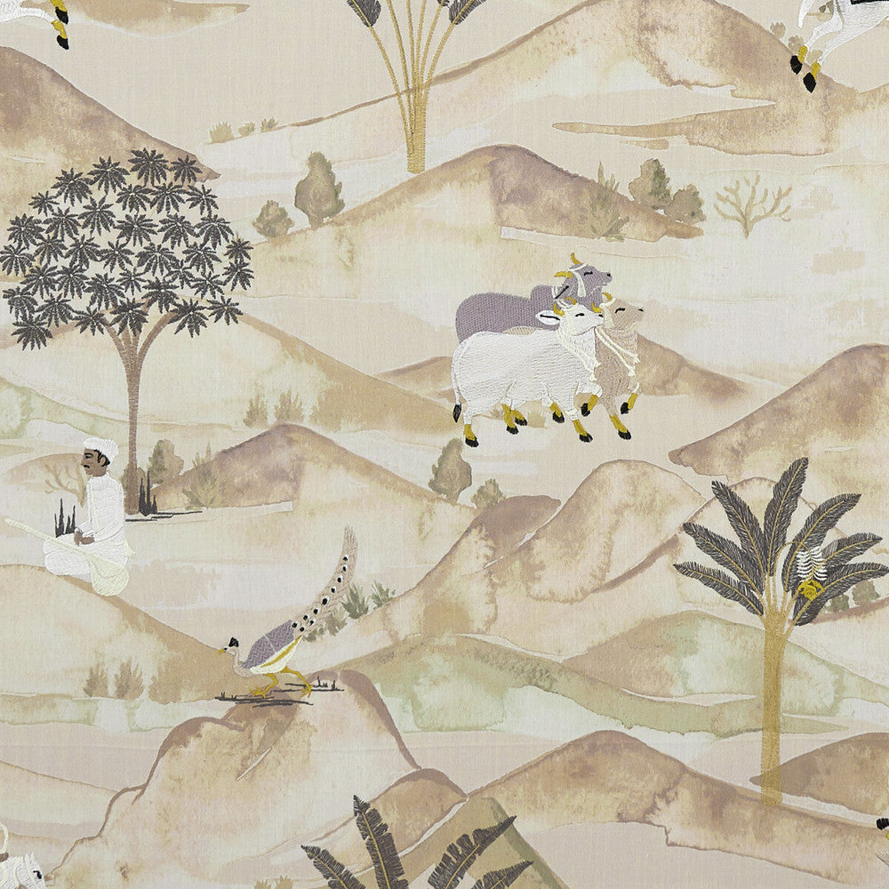 Sahara Charcoal/Ochre by Clarke And Clarke Fabric Clarke And Clarke Fabric Sahara Charcoal/OchreFabric CLARKE & CLARKE PRINCE OF PERSIA COTTON - 85%;VISCOSE - 15% India </p><p>Repeat: H: 24.813, V: 25.813 51.625 - Fabric Carolina -