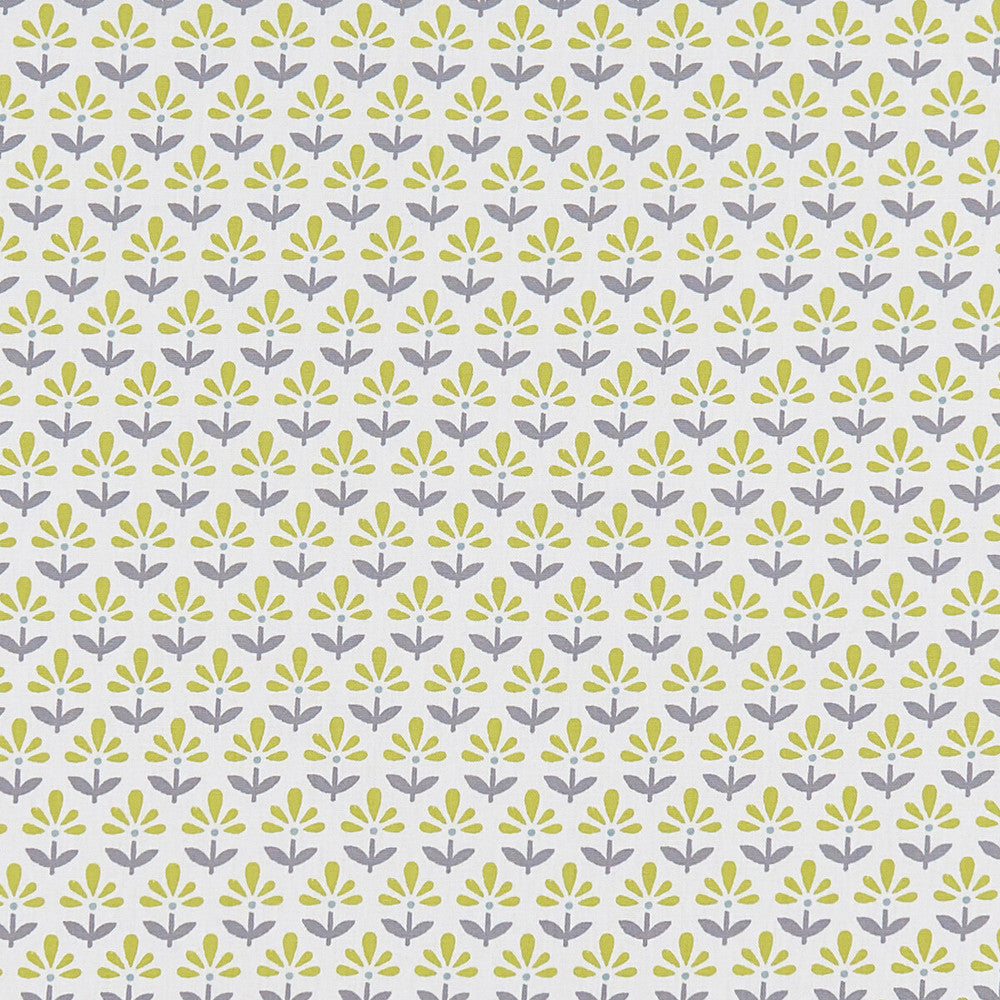 Fleur Chartreuse/Charcoal by Clarke And Clarke Fabric Clarke And Clarke Fabric Fleur Chartreuse/CharcoalFabric CLARKE & CLARKE CO-ORDINATES COTTON - 100% Turkey </p><p>Repeat: H: 1.375, V: 2.5 54 - Fabric Carolina -