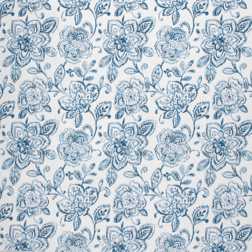 F1412 Denim by Greenhouse Designer Fabric 100% Polyester China 50,000 </p><p>Repeat: 13" H, 14" V 54" - Swanky Fabrics -