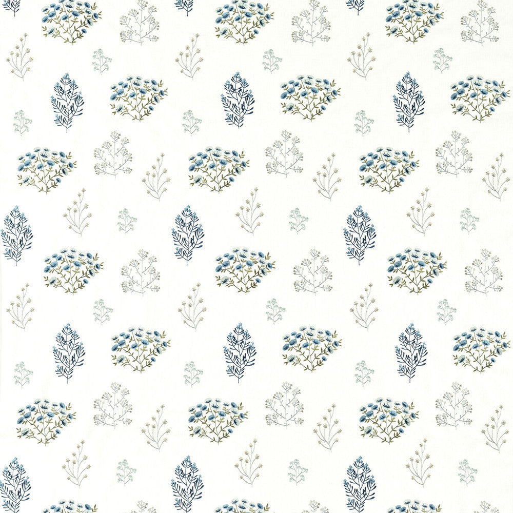 Floris Mineral/Denim by Clarke And Clarke Fabric Clarke And Clarke Fabric Floris Mineral/DenimFabric CLARKE & CLARKE BOTANIST POLYESTER - 52%;COTTON - 48% India </p><p>Repeat: H: 17, V: 25.6 51 - Fabric Carolina -
