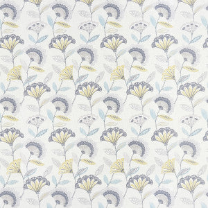 Bohemia Charcoal/Ochre by Clarke And Clarke Designer Fabric
