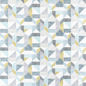 Lanna Charcoal/Ochre by Clarke And Clarke Designer Fabric