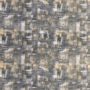 Tessellati Charcoal/Gold by Clarke And Clarke Designer Fabric