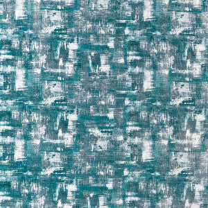 Tessellati Teal/Gilver by Clarke And Clarke Designer Fabric