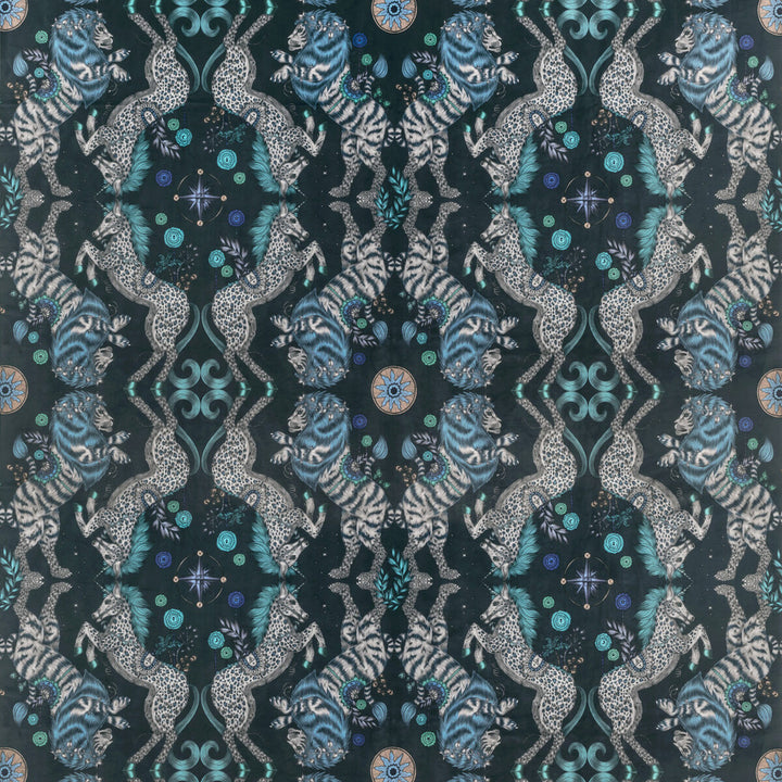 Caspian Velvet Navy by Clarke And Clarke Fabric Clarke And Clarke Fabric Caspian Velvet NavyFabric WILDERIE BY EMMA J SHIPLEY FOR C&C POLYESTER - 100% Spain </p><p>Repeat: H: 27, V: 25.12 55 - Fabric Carolina -