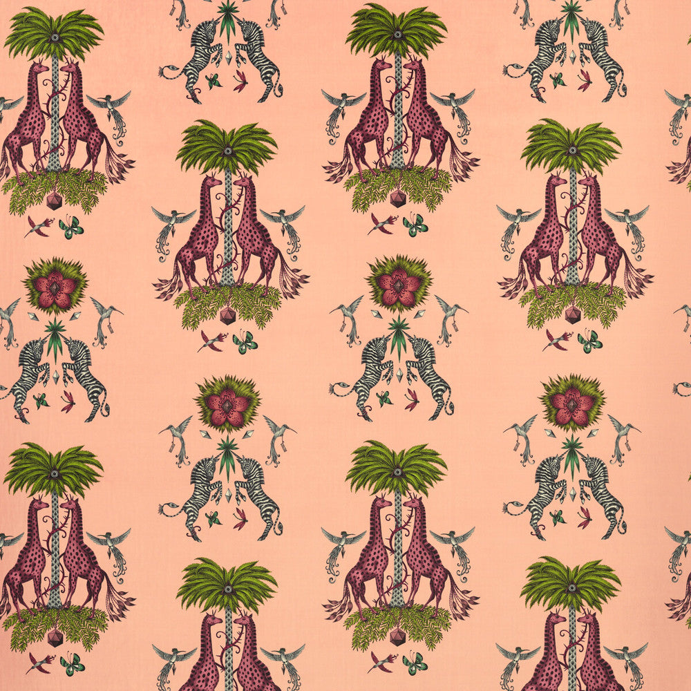 Creatura Velvet Pink by Clarke And Clarke Fabric Clarke And Clarke Fabric Creatura Velvet PinkFabric WILDERIE BY EMMA J SHIPLEY FOR C&C POLYESTER - 100% Spain </p><p>Repeat: H: 27, V: 34.34 55 - Fabric Carolina -