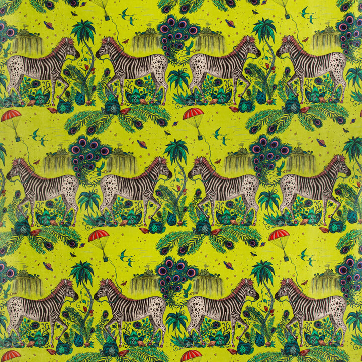 Lost World Velvet Lime by Clarke And Clarke Fabric Clarke And Clarke Fabric Lost World Velvet LimeFabric WILDERIE BY EMMA J SHIPLEY FOR C&C POLYESTER - 100% Spain </p><p>Repeat: H: 27, V: 35.36 55 - Fabric Carolina -