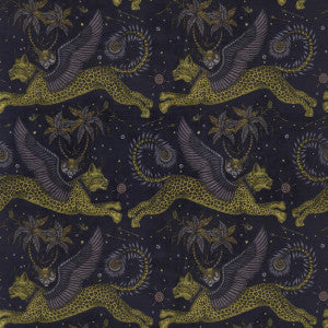 Lynx Velvet Charcoal by Clarke And Clarke Designer Fabric
