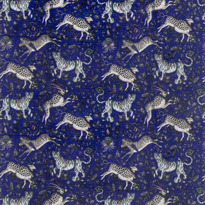 Protea Velvet Blue by Clarke And Clarke Fabric Clarke And Clarke Fabric Protea Velvet BlueFabric WILDERIE BY EMMA J SHIPLEY FOR C&C POLYESTER - 100% Spain </p><p>Repeat: H: 27, V: 25.36 55 - Fabric Carolina -