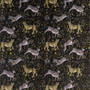 Protea Velvet Charcoal by Clarke And Clarke Designer Fabric