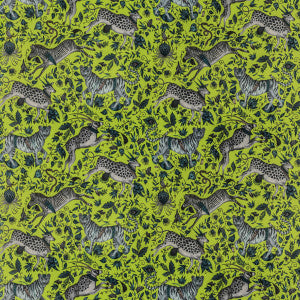 Protea Velvet Lime by Clarke And Clarke Designer Fabric