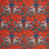 Lost World Satin Red by Clarke And Clarke Designer Fabric