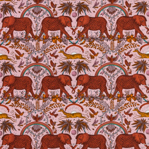 Zambezi Satin Blush by Clarke And Clarke Designer Fabric