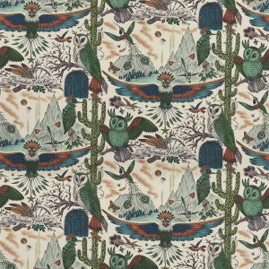 Frontier Linen Green by Clarke And Clarke Designer Fabric