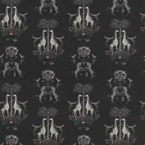 Creatura Linen Charcoal by Clarke And Clarke Designer Fabric