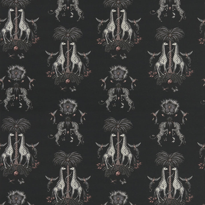Creatura Linen Charcoal by Clarke And Clarke Designer Fabric WILDERIE BY EMMA J SHIPLEY FOR C&C COTTON - 60%;LINEN - 40% Spain HEAVY Horizontal: 27 and Vertical: 34.34 54 - Swanky Fabrics -
