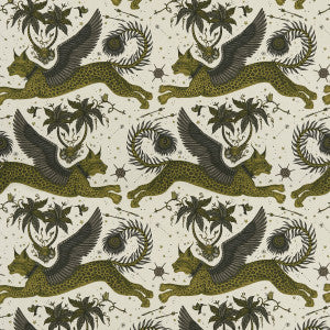 Lynx Linen Gold by Clarke And Clarke Designer Fabric
