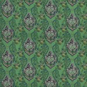 Silverback Linen Green by Clarke And Clarke Designer Fabric