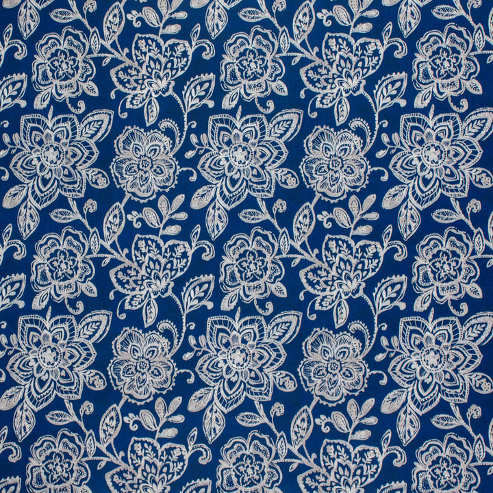F1504 Blue by Greenhouse Designer Fabric 100% Polyester China 50,000 double rubs </p><p>Repeat: 13" H, 14" V 54" - Swanky Fabrics -