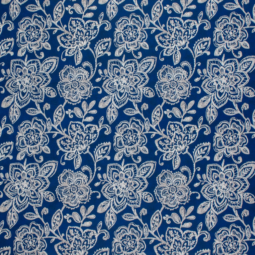 F1504 Blue by Greenhouse Designer Fabric 100% Polyester China 50,000 </p><p>Repeat: 13" H, 14" V 54" - Swanky Fabrics -