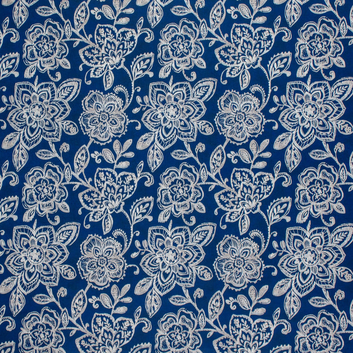 F1504 Blue by Greenhouse Designer Fabric 100% Polyester China 50,000 </p><p>Repeat: 13" H, 14" V 54" - Swanky Fabrics -