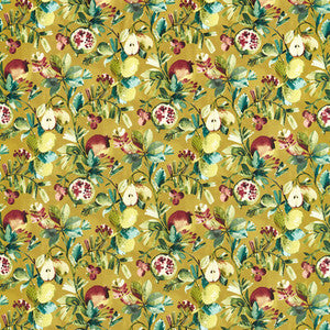 Fruta Ochre Velvet by Clarke And Clarke Designer Fabric
