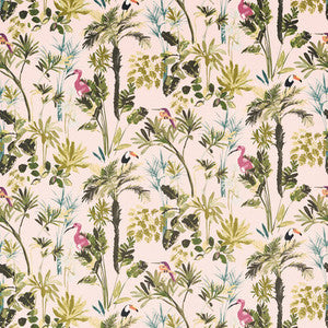Palm Blush Velvet by Clarke And Clarke Designer Fabric
