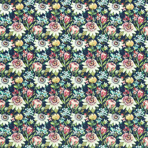Paradise Midnight Velvet by Clarke And Clarke Designer Fabric