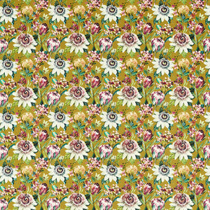 Paradise Ochre Velvet by Clarke And Clarke Designer Fabric
