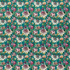 Paradise Teal Velvet by Clarke And Clarke Designer Fabric